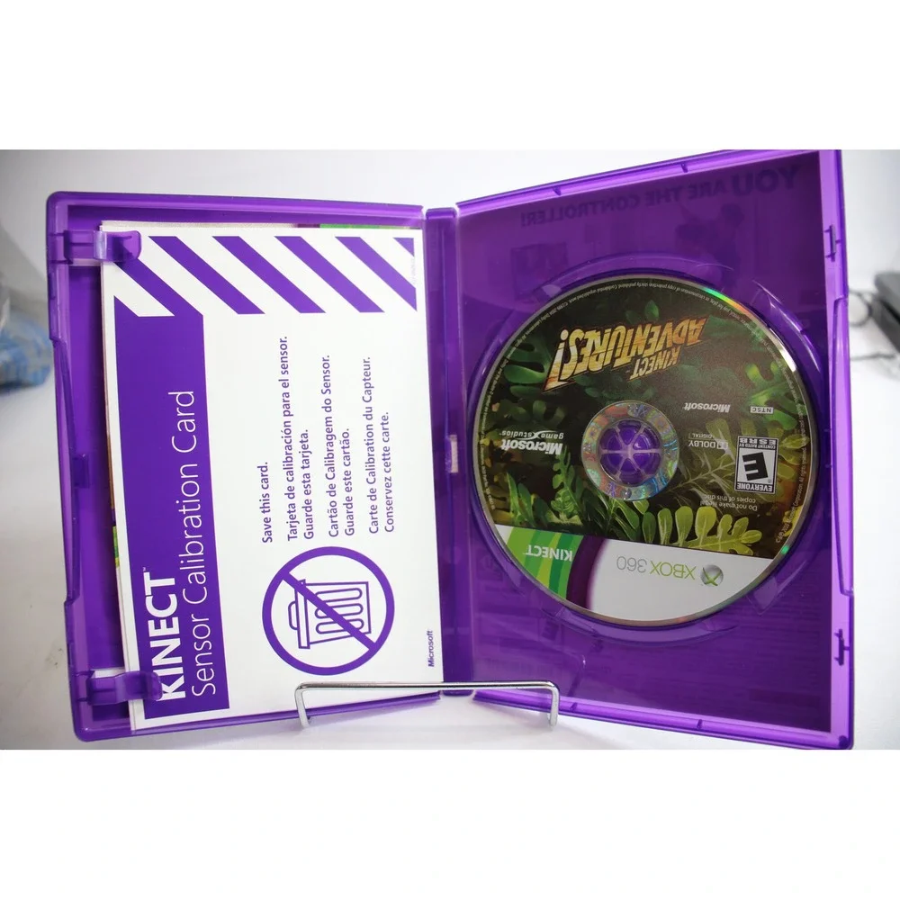 Kinect Adventures Xbox 360 Video Game Disc Case Manual